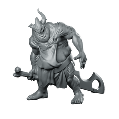 Butcher Grinning Miniature Horror Villain Cleaver Enforcer - CastNPlay - We Print Miniatures