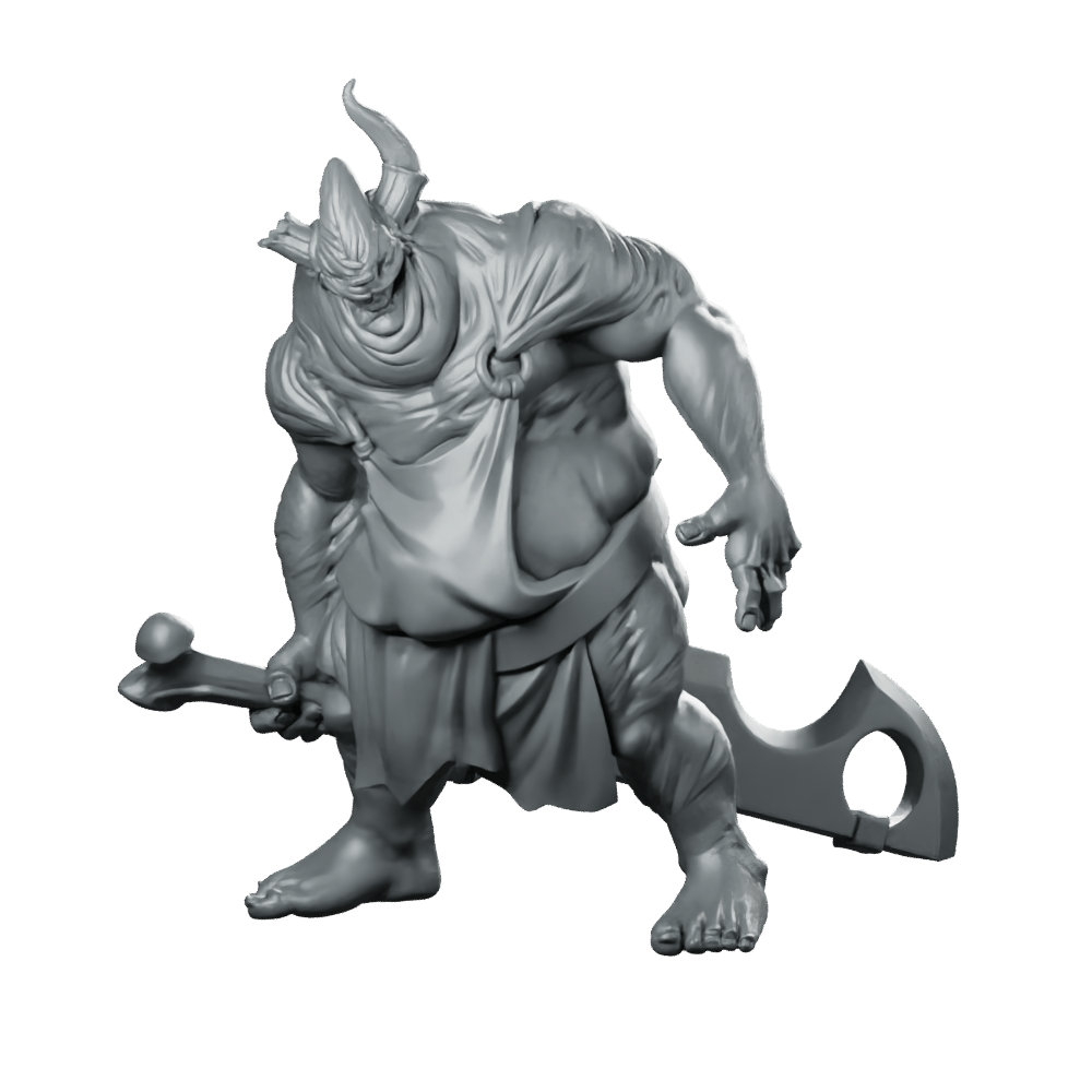 Butcher Grinning Miniature Horror Villain Cleaver Enforcer - CastNPlay - We Print Miniatures