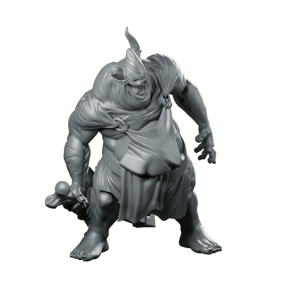 Butcher Grinning Miniature Horror Villain Cleaver Enforcer - CastNPlay - We Print Miniatures