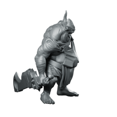 Butcher Grinning Miniature Horror Villain Cleaver Enforcer - CastNPlay - We Print Miniatures