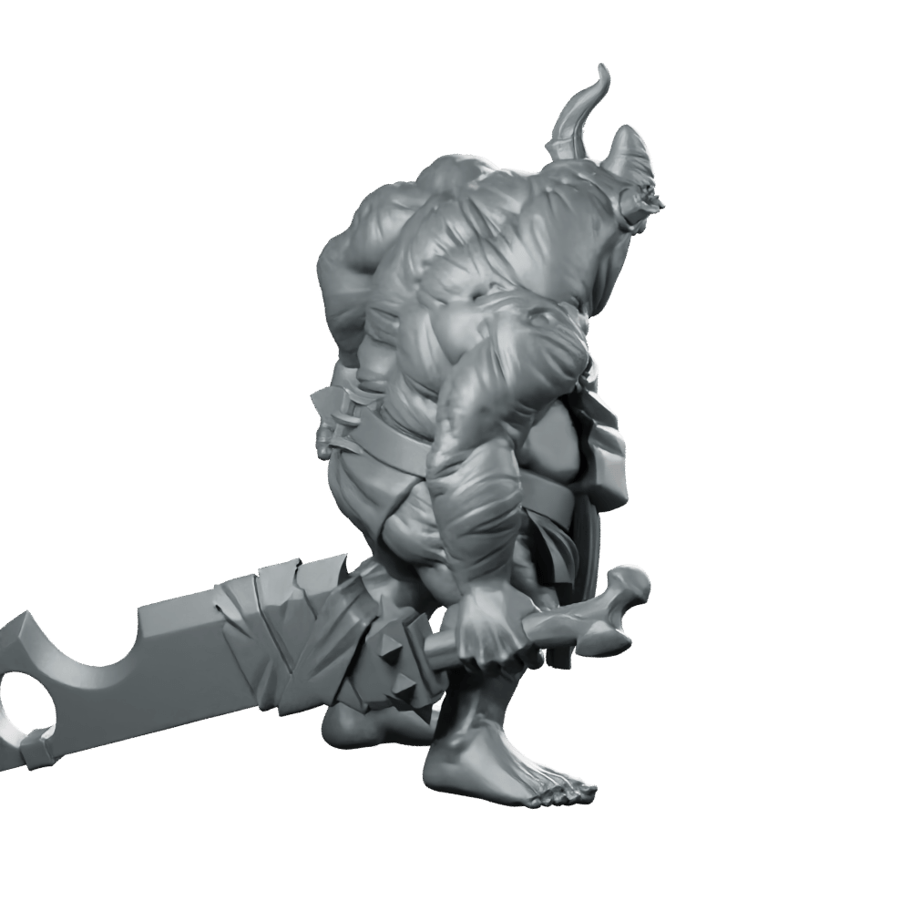 Butcher Grinning Miniature Horror Villain Cleaver Enforcer - CastNPlay - We Print Miniatures