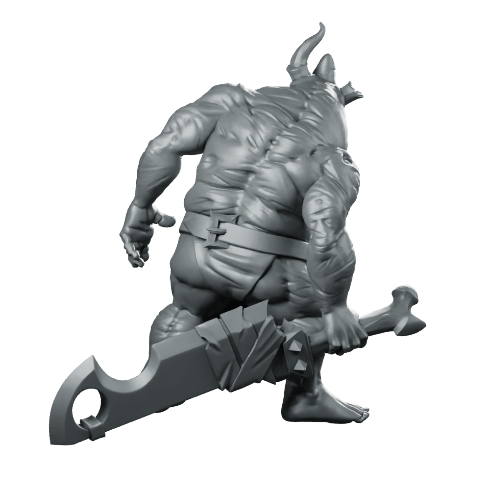 Butcher Grinning Miniature Horror Villain Cleaver Enforcer - CastNPlay - We Print Miniatures