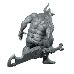 Butcher Grinning Miniature Horror Villain Cleaver Enforcer - CastNPlay - We Print Miniatures