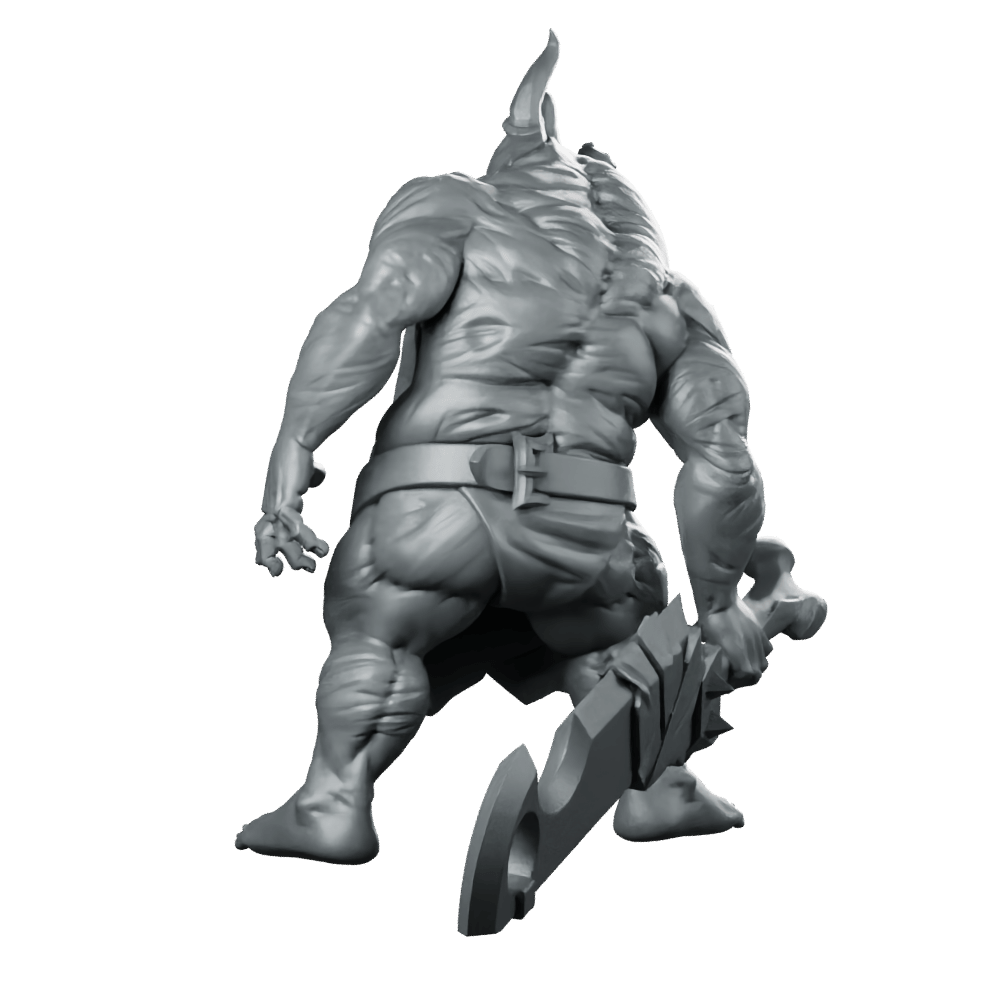 Butcher Grinning Miniature Horror Villain Cleaver Enforcer - CastNPlay - We Print Miniatures