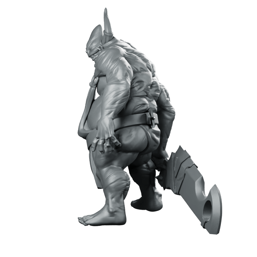 Butcher Grinning Miniature Horror Villain Cleaver Enforcer - CastNPlay - We Print Miniatures