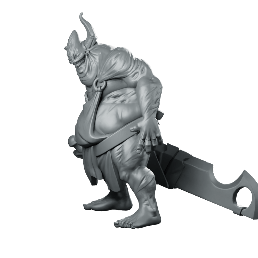 Butcher Grinning Miniature Horror Villain Cleaver Enforcer - CastNPlay - We Print Miniatures