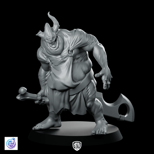 Butcher Grinning Miniature Horror Villain Cleaver Enforcer - CastNPlay - We Print Miniatures