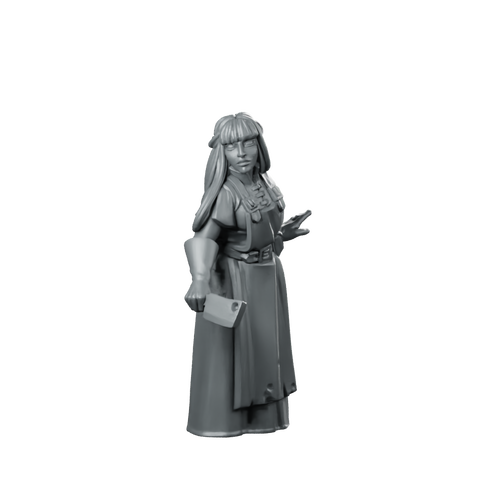 Butcher Witch Fantasy Miniature Dark Horror Villain Miniature 360 Spin 01