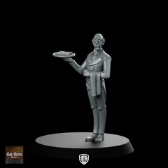Butler Fantasy Miniature Elegant NPC Resin Tabletop