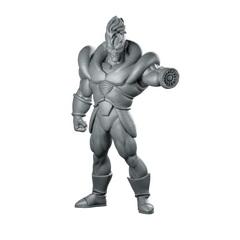 C16 Miniature Retro Flamethrower Hero Character Sci-Fantasy Miniature 360 Spin 01