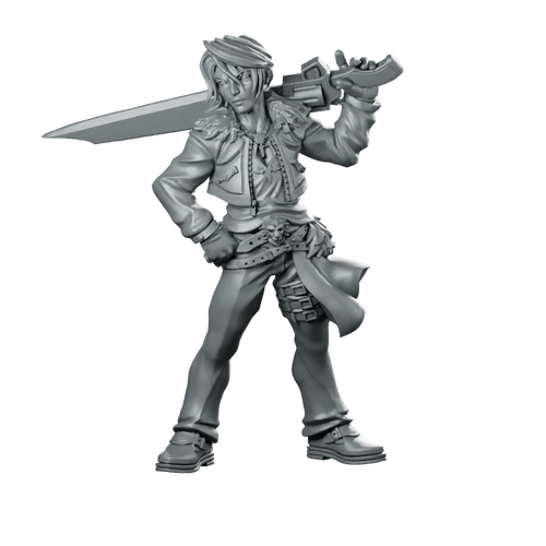 Cal Lionclaw Miniature Sword Duelist Miniature 360 Spin 01