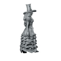 Calamity Wild West Miniature Glamorous Gunslinger Heroine - RN Estudio - We Print Miniatures