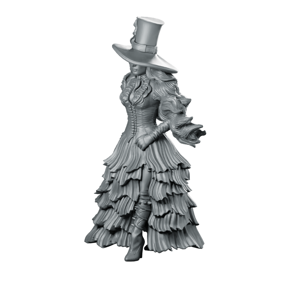 Calamity Wild West Miniature Glamorous Gunslinger Heroine - RN Estudio - We Print Miniatures