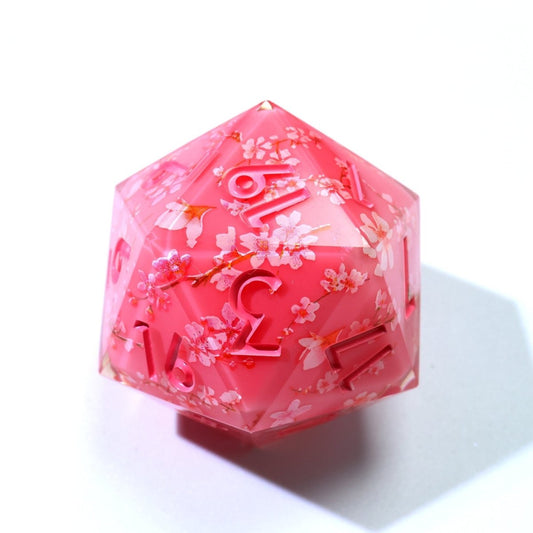 Candied Blossom | 33mm D20 | Oversized Art Core Dice - Tabletop Dominion - We Print Miniatures