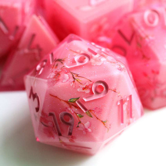 Candied Blossom | Art Core Dice| 7 Piece Set - Tabletop Dominion - We Print Miniatures