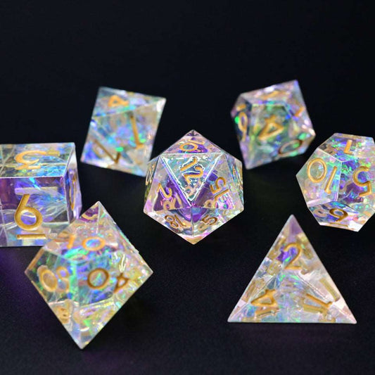 Candy Wrapper | Sharp Edge Dice | 7 Piece Set - Tabletop Dominion - We Print Miniatures