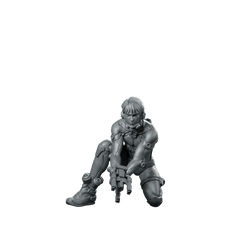 Cao Ru Cyber Edge Hunter Operative Sniper - Papsikels Miniatures - We Print Miniatures