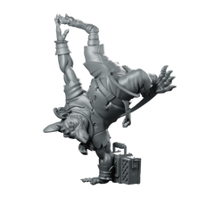 Capoeira Striker Ratfolk Miniature Dynamic Martial Artist Miniature 360 Spin 01