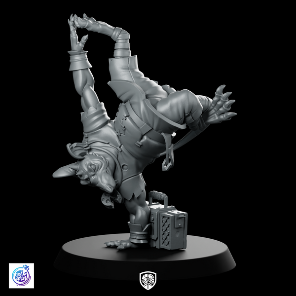 Capoeira Striker Ratfolk Miniature Dynamic Martial Artist