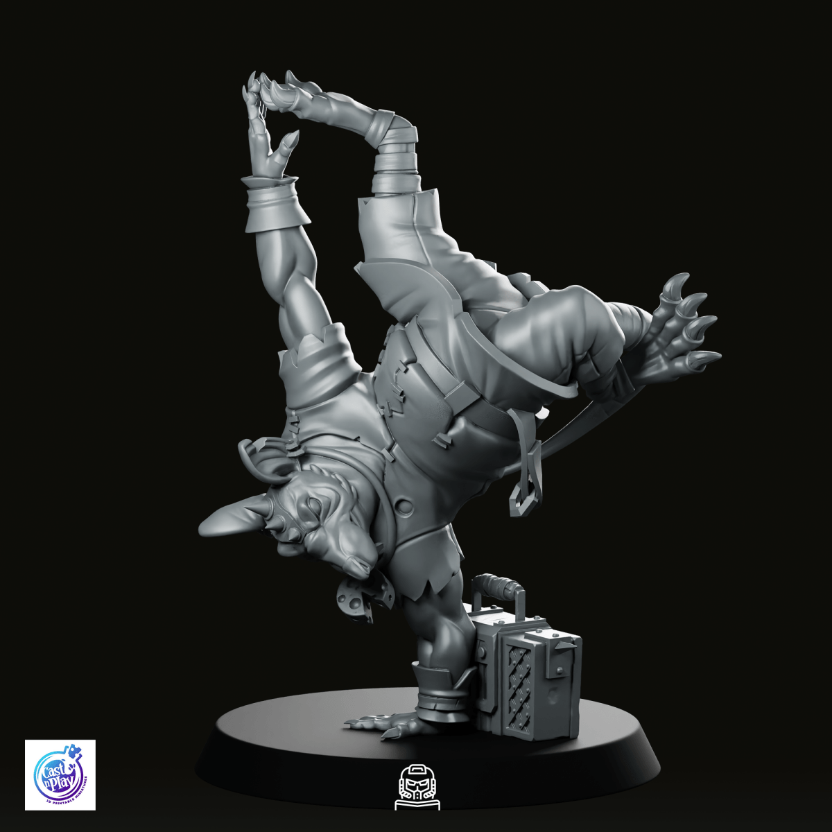 Capoeira Striker Ratfolk Miniature - CastNPlay - We Print Miniatures
