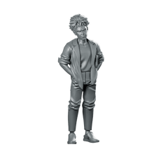 Capsule Gang Biker Eiichi Miniature Cyberpunk Character - Papsikels Miniatures - We Print Miniatures