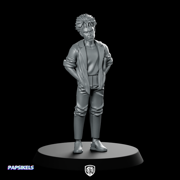 Capsule Gang Biker Eiichi Miniature Cyberpunk Character
