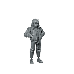 Capsule Gang Biker Mitsuru Miniature Cyberpunk Troublemaker - Papsikels Miniatures - We Print Miniatures