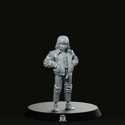 Capsule Gang Biker Mitsuru Miniature - Papsikels Miniatures - We Print Miniatures