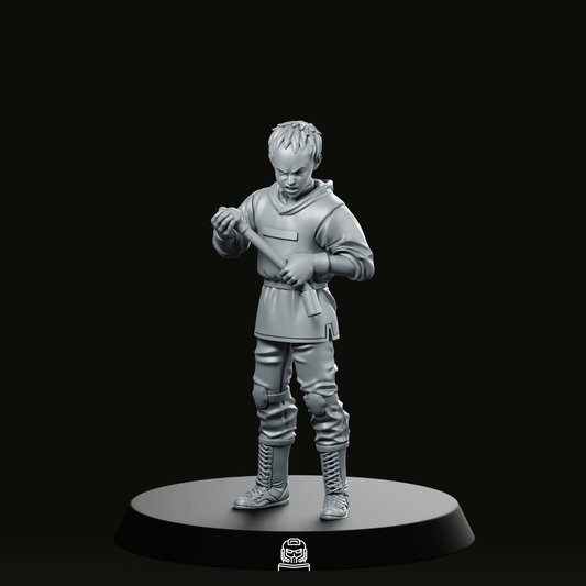 Capsule Gang Biker Tetsuo Miniature - Papsikels Miniatures - We Print Miniatures