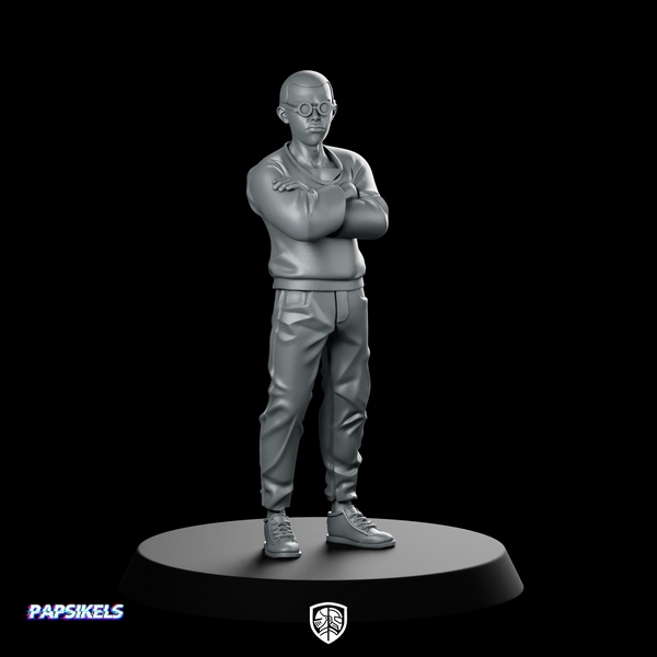 Capsule Gang Biker Yuji Miniature Cyberpunk Ganger