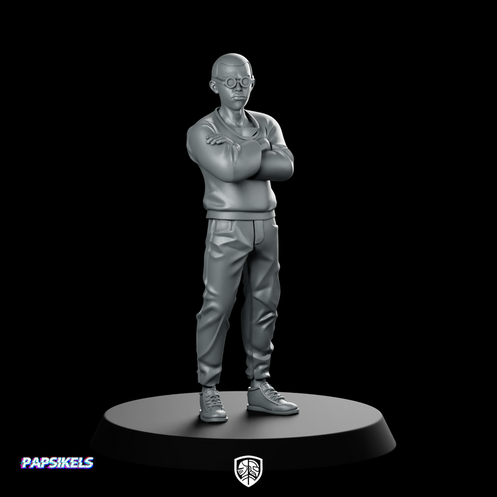 Capsule Gang Biker Yuji Miniatuur Cyberpunk Ganger