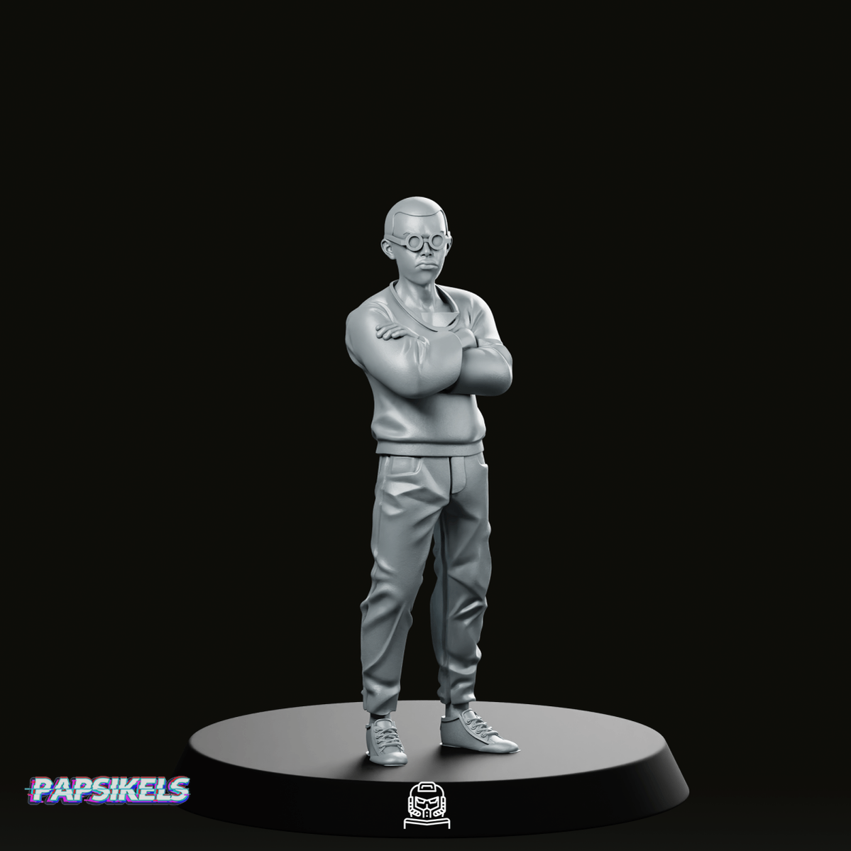 Capsule Gang Biker Yuji Miniature - Papsikels Miniatures - We Print Miniatures