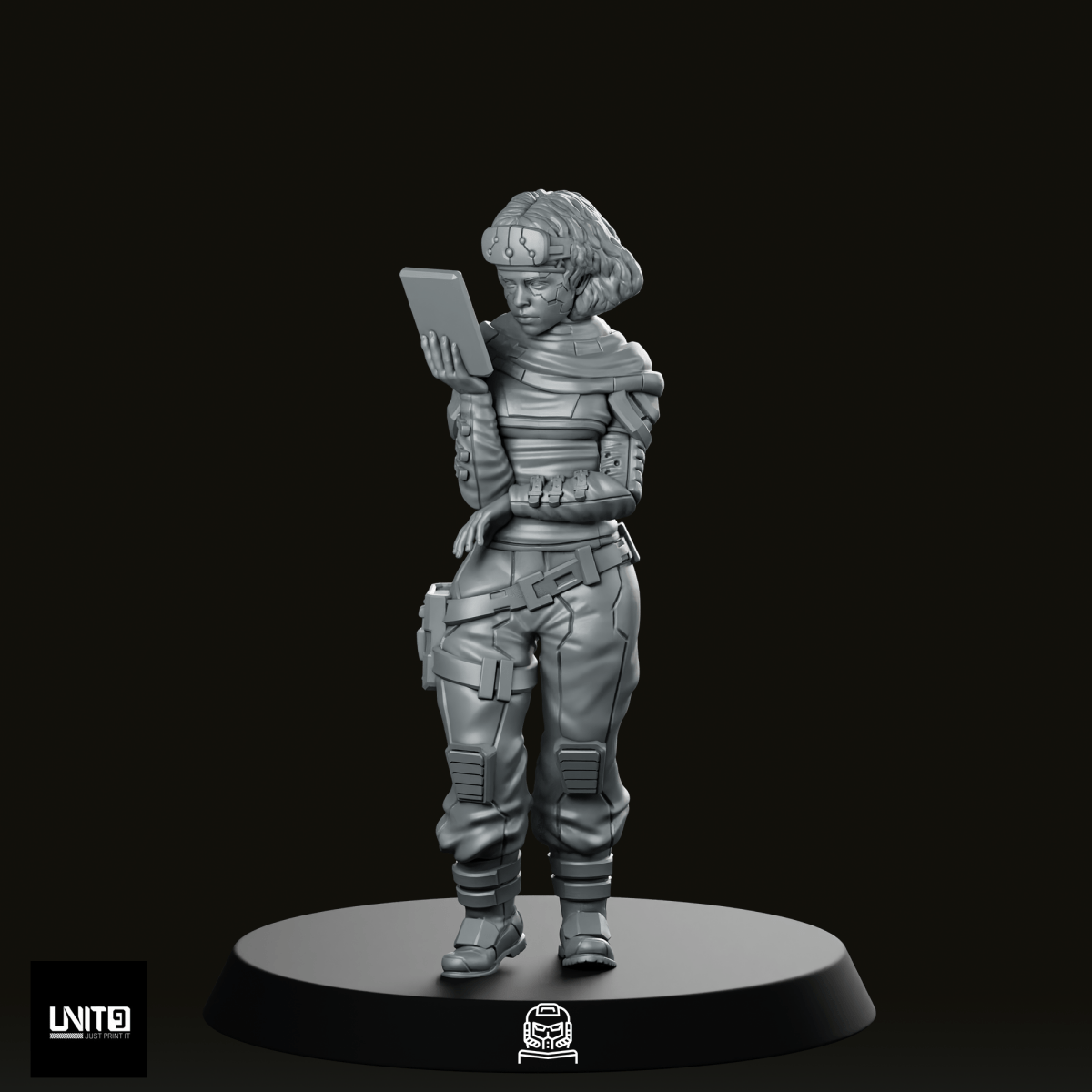 Capt. Samira Haddad Pose 1 Miniature - Unit9 - We Print Miniatures