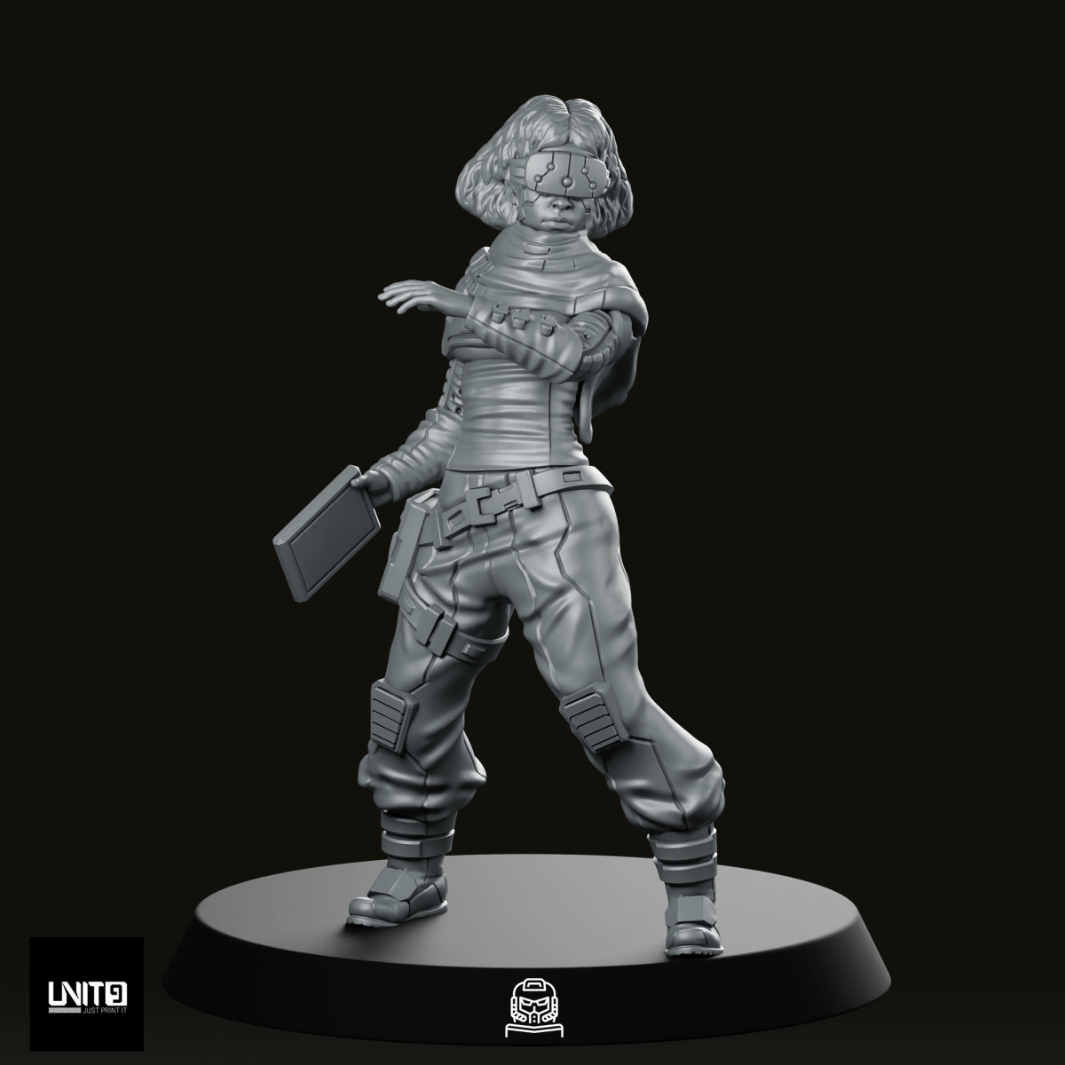 Capt. Samira Haddad Pose 2 Miniature - Unit9 - We Print Miniatures