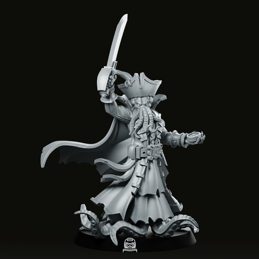 Captain Mindhost Miniature - CastNPlay - We Print Miniatures