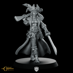 Captain Walking Miniature Pirate Captain Duellist - Galaad - We Print Miniatures