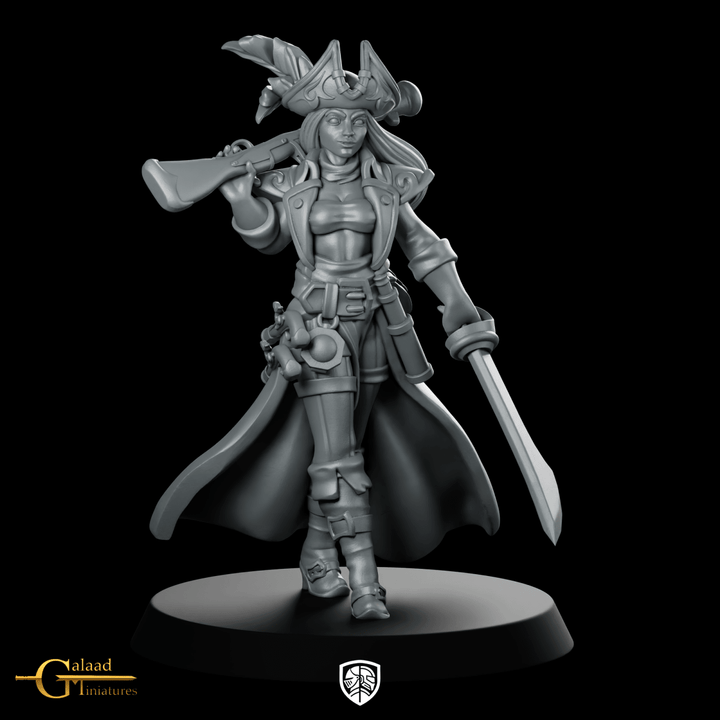 Captain Walking Miniature Pirate Captain Duellist