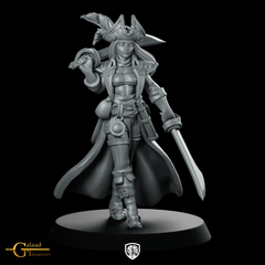 Captain Walking No powder Miniature Pirate Captain - Galaad - We Print Miniatures