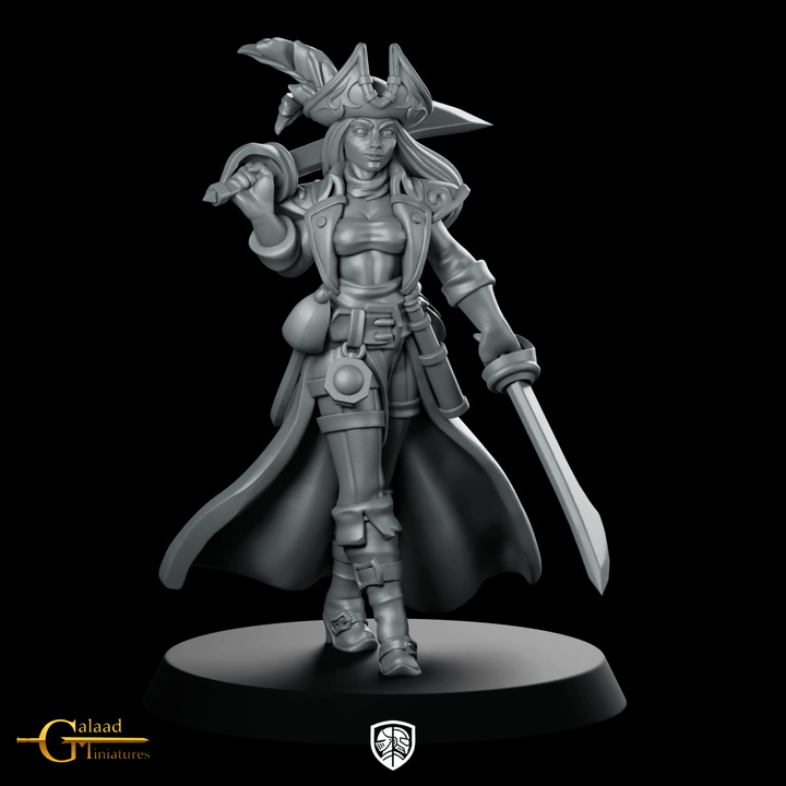 Captain Walking No powder Miniature Pirate Captain – Miniatura di un capitano pirata