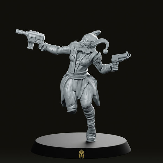 Caraval Female Sawn Off Gun And Autopistol Miniature - We Print Miniatures