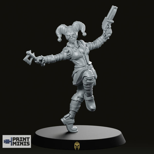 Caraval Female Sawn Off Gun And Axe Miniature - We Print Miniatures