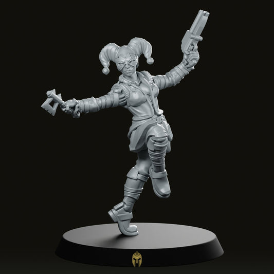 Caraval Female Sawn Off Gun And Axe Miniature - We Print Miniatures