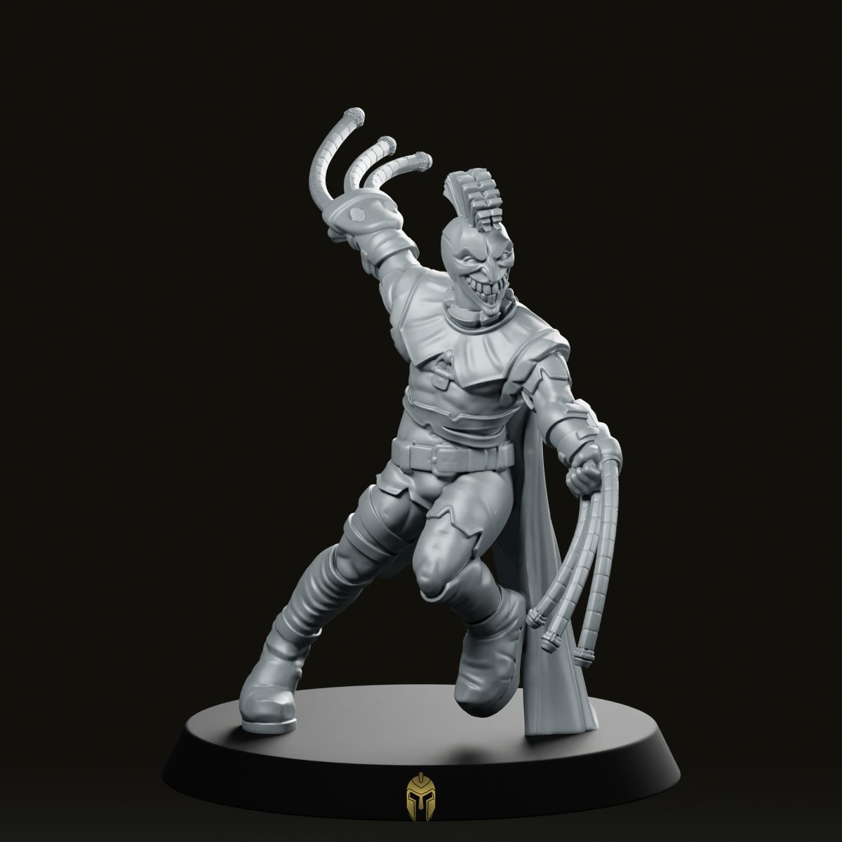 Caraval Male Dual Flails Miniature - We Print Miniatures