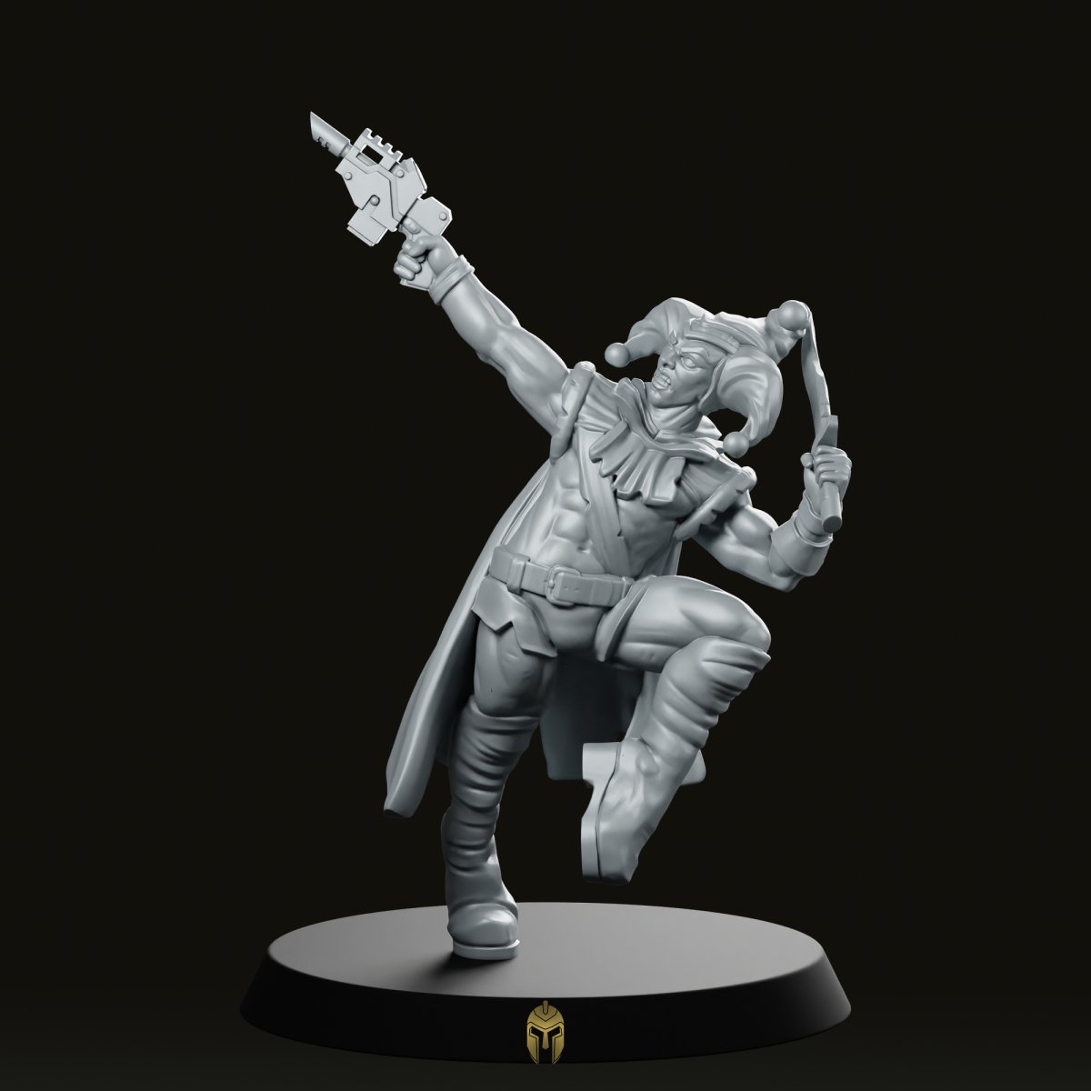 Caraval Male Las Pistol And Knife Miniature - We Print Miniatures