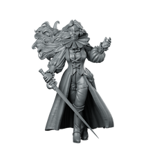 Carnival Conspiracy Girl Miniature Masked Duelist Swashbuckler Miniature 360 Spin 01