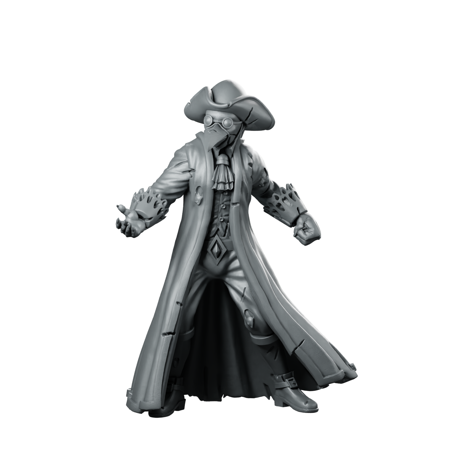 Carnival Men 2 Miniature Plague Doctor Miniature 360 Spin 01