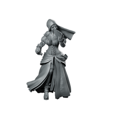 Carnival Nuns 1 Miniature Hooded Courtesan Masked Miniature 360 Spin 01
