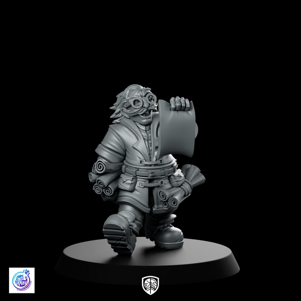 Cartographer Eisakk Reading Map Miniature Dwarf Explorer