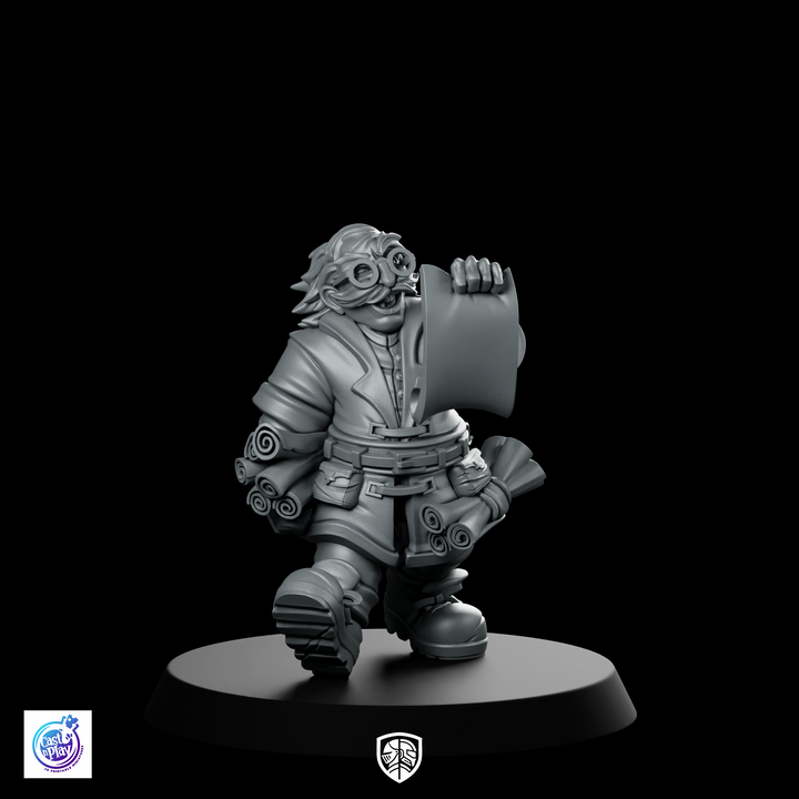 Cartographer Eisakk Reading Map Miniature Dwarf Explorer