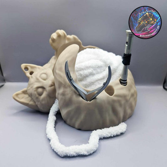 Cat Playing Yarn Bowl - Kirsten M - We Print Miniatures